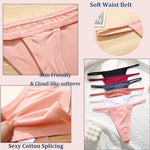 Women's Cotton Thong Sexy Thongs Women's Panties Set Solid Seamless Low Waist Underwear Female Underpants Intimates Lingerie