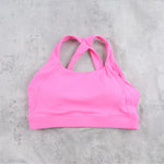 DIAS FIT JOY Cloud feeling wide shoulder strap cross beauty back removable padding sports bra Pilates cycling fitness