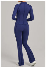 Women Tracksuit 2PCS Yoga Suit Sports Set Gym Set Running Outfits Workout Clothes Sports Long Sleeve Athletic Wear Yoga Clothing