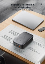 LDNIO 140W Fast Charger With Magsafe Wireless Charger For Iphone 16 15 14 13 12 Pro Max Phone/Laptop/iPad Usb fast Chargers