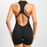 Summer Short Sports Jumpsuit Sleeveless Gym Set Women Yoga Clothes Rompers Workout One-piece Suit Outdoor Recreation Bodysuits