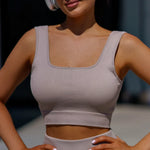 Seamless Backless Yoga Suit Set Women Sexy Gym Leopard Print Leggings Bra Set High Waist Workout Clothes Hip Raise Pants