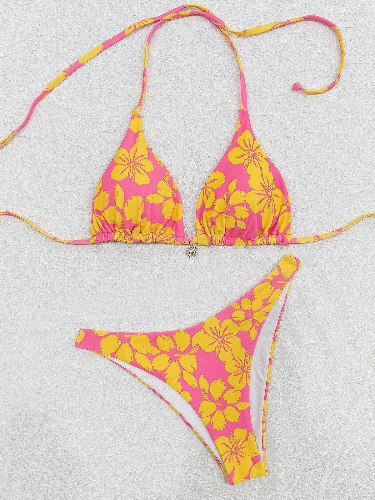 Micro Bikini 2026 Push Up Women Swimsuits Sexy Swimwear Brazilian Bikini Set Biquini Print Swimsuit Summer Brown Beachwear