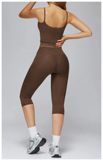 New yoga set 2 pieces gym set Women Long Sleeve Sports Shirts Sports Bra Leggings Suit Fitness Running Workout Suits Tracksuit