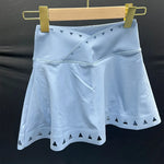 Pad Laser Racerback Yoga Set Anti Shorts Pocket Skirt Fitness Tennis Workout Training Skorts Active Wear XP103
