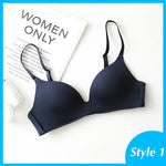 Seamless Bras for Women Push Up Bras No Wire Brassiere A B Cup Underwear Sexy Bralette Three Quarters(3/4 Cup)Lingerie