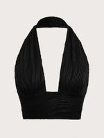 Sexy Solid Backless Crop Halter Top Women Summer 2024 Y2K Clothes Grunge High Street Style Club Sleeveless Cami Top Streetwear
