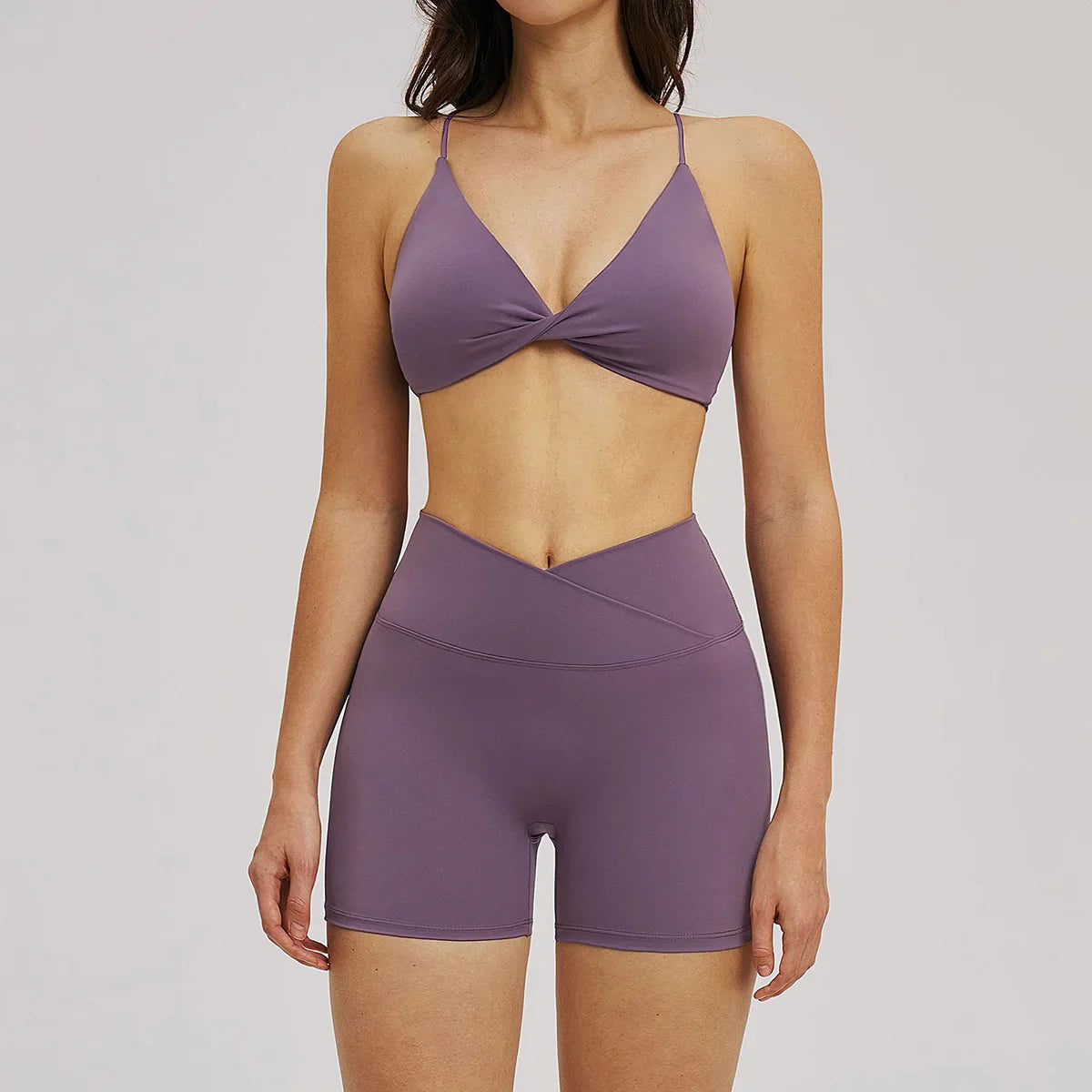 Women 2 Piece Gym Workout Set Female Bra Yoga Shorts Vest Fitness Wear Quick-DrySports Bra Suits Sportswear Tracksuit Outfits