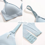 Deep V Knitting Bra Women Wireless Bras Sexy Padded Bralette Ladies Comfortable Brassiere Female Soft Underwear 6 Colors 2023