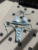 Shiny Bikini Set 2025 Women Luxury Bling Purple Neon Green Push Up Micro Swimsuit Summer Bathing Suit Thong Swimwear Biquini