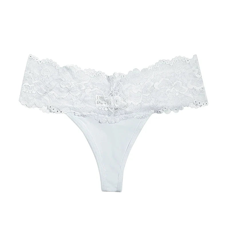 1pcs Multi Color Sexy Women G-string Low Rise Lace Floral Panties Intimate Lingerie Comfort Female Underwear Solid S-XL Thongs