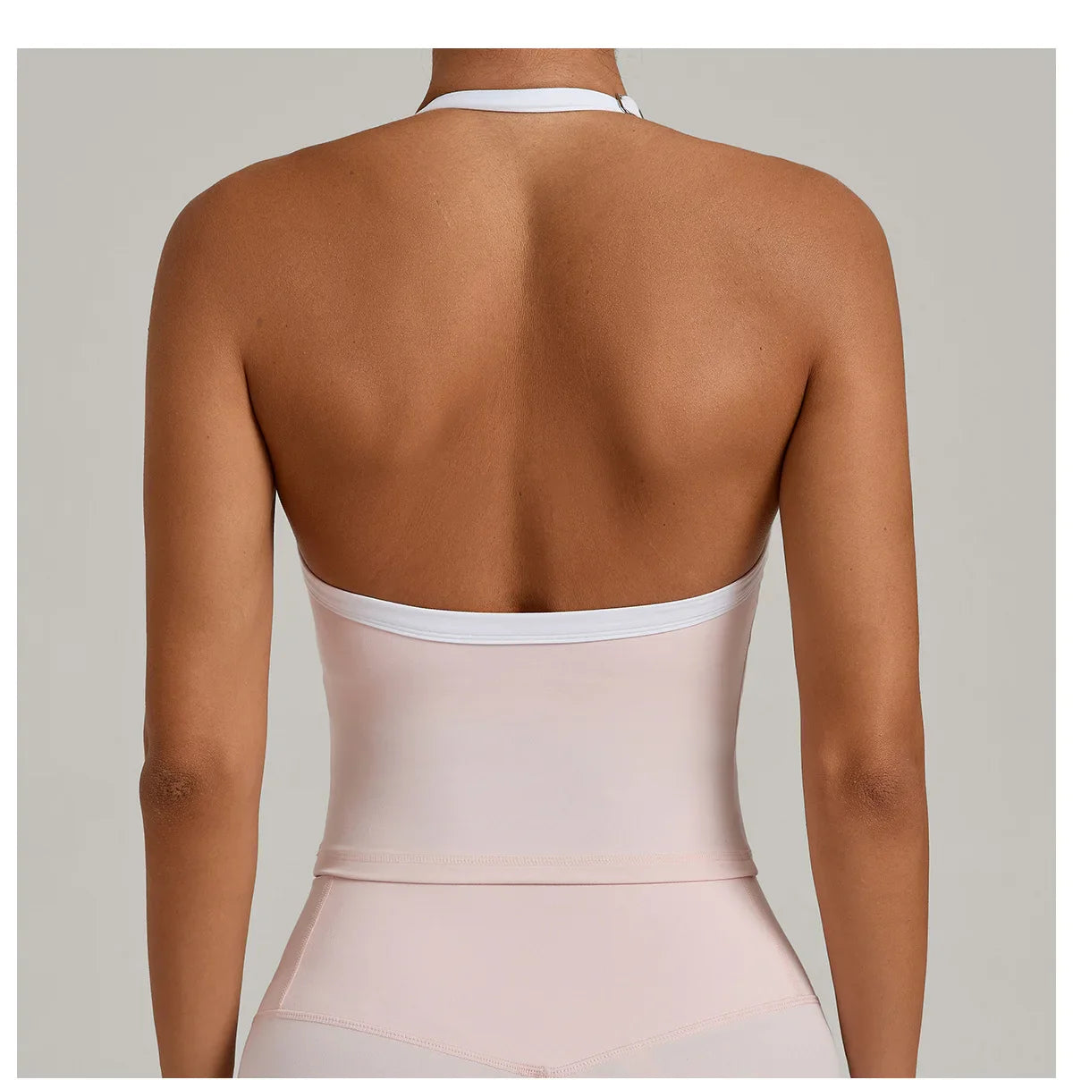 Hanging Neck Top Women Sports Bra Push Up Fitness Yoga Bra Color Blocked Underwear Gym Sport Tops Women Running Vest Bralette