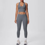 2pcs Yoga Set Gym Outfits Clothes Athletic Wear Yoga Suits For Women Fitness Set Tracksuits Sports Bra Gym Leggings Sportswear