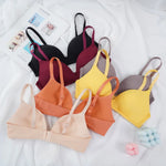 Seamless Bras for Women Push Up Bras No Wire Brassiere A B Cup Underwear Sexy Bralette Three Quarters(3/4 Cup)Lingerie