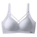 Traceless Half-Fixed Cup Women Underwear Thin Jelly Soft Support Anti Drop Adjustable No Steel Ring Super Soft Solid Color Bras