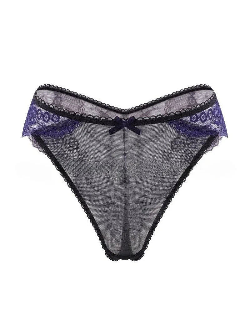 1PCS Sexy Lace Bow Lady Briefs Floral Patchwork Panties Breathable Female Underpants Elegant Lingerie Women Panties Underwear