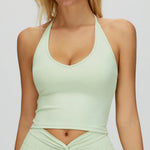Sexy Gym Top Women Sports Bra Running Hanging Neck Yoga Bra Breathable Sports Underwear Women Fitness Bra Workout Top Women