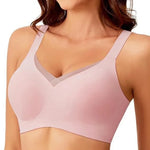 Women's Wire-free Seamless Bra Full Cup Breathable Thin Padding Bras Solid Color Plus Size Comfortable Outer Bra Underwear