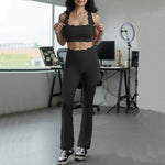 2PCS Pad Women Gym Fitness Yoga Set Squat Proof Fit Legging Running Shorts Sportswear Active Wear Workout Legging Clothes XP292