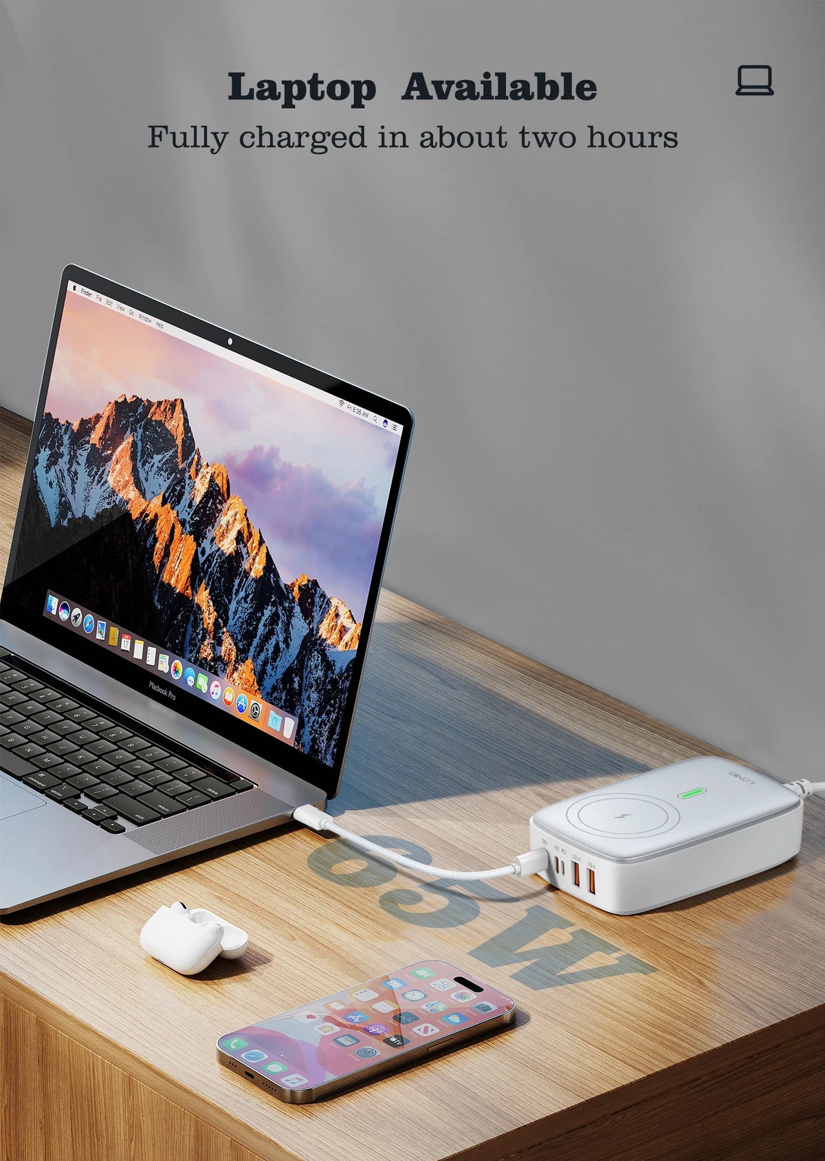 LDNIO 140W Fast Charger With Magsafe Wireless Charger For Iphone 16 15 14 13 12 Pro Max Phone/Laptop/iPad Usb fast Chargers