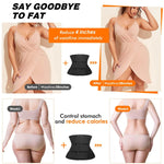 Women's Adjustable Breasted Tummy Control Waist belt Hook Workout Sweat Sauna Effect Body-shaped Fitness Sports Waist Trainer