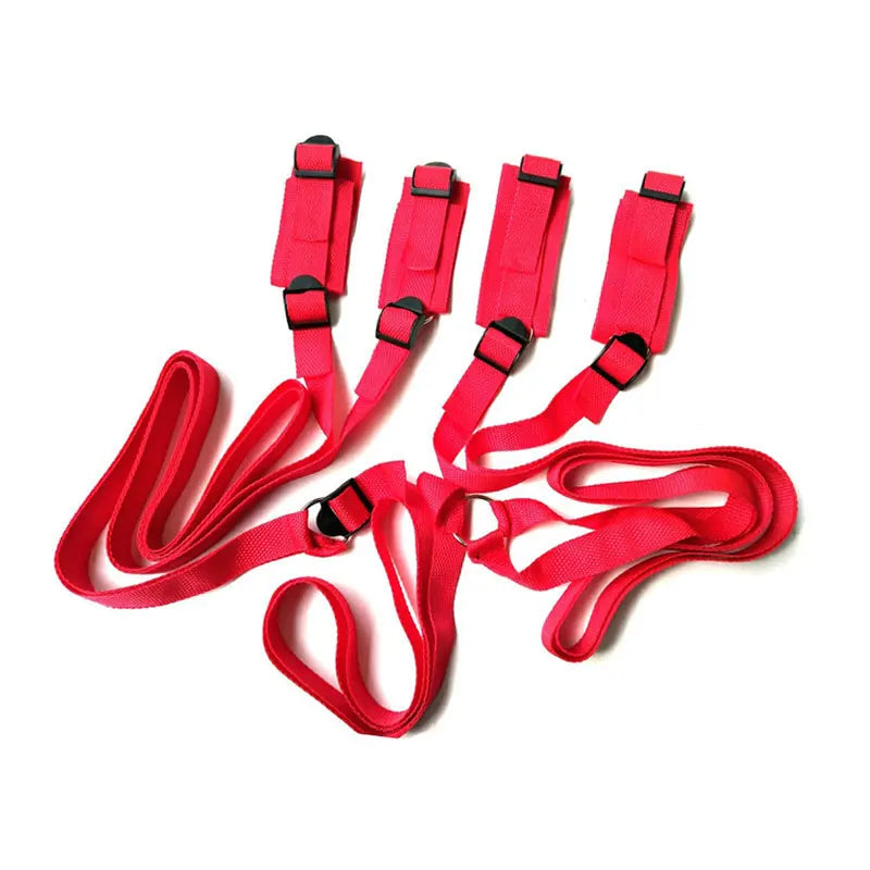 Adult Games BDSM Bondage Set Women RestraintsAdjustable Handcuffs Ankle Straps Fetish No Vibrator Erotic Accessories Sex Shop