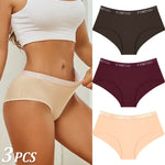 New 3Pcs Women's Cotton Briefs Letter Belt Underwear Women Panties Sexy Breathable Briefs Female Stretch Ladies Soft Lingerie