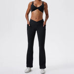 Hearuisavy Summer Sports Bra Shockproof Push Up Gym Top Women Quick-Dry Yoga Clothes Pleated Design Brassiere Workout Crop Top