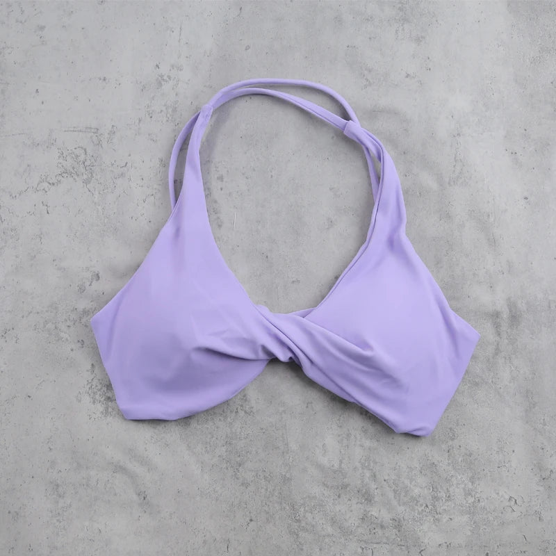 DIAS FIT JOY Women'sWorkout Sports Bras Beauty back Cross Padded Low Impact Fitness Bra Yoga Top Cycling Fitness
