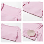 Hearuisavy Summer Casual Quick Dry Sportswear Women Square Neck Gym Top Women Fitness Sports Crop Top Long Sleeve Yoga Clothing