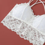 Women Lace Bra Set Bralette Low Rise Panties Nonwire Padded Bra Solid Color Underwear Set Female Sexy Lingerie Comfort Intimates