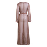 See Through Chiffon Cardigans Robes Women Bikini Cover-Ups Swimsuit Smock Long Beach Dress with Belt Sexy Bathing Suit Cover Up