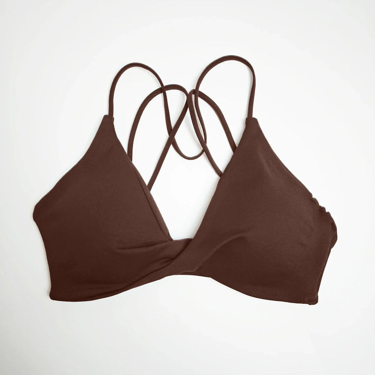 NCLAGEN Vision Twist Front Sports Bra High Support Push-up Gym Underwear Cross Thin Strap Workout Fitness Running Sexy Yoga Top
