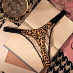 Cotton Sexy Women Panties Leopard Zebra Printed Seamless Girls Briefs Thong Girls G String Fitness Low Waist T-back Size S-XL