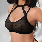 1pcs 2026 New Style Fashion Sexy Women's Bras Elegant Sexy Lingerie Erotic Party Brassiere No Pad Heart Decor Female Underwear