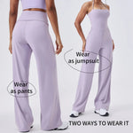 New Gym Set Women Training Yoga Suit Sportswear Sports Jumpsuit Fitness Rompers Stretch Female Push Up Workout Bodysuits