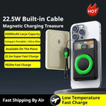 Lenovo10000mAh Magnetic Power Bank Portable Wireless Charger With Cable Fast Charging External Battery Stand For iPhone Xiaomi