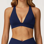 Sexy Gym Top Women Sports Bra Running Back Cross Push Up Yoga Bra Breathable Sports Underwear Women Fitness Workout Top Women