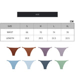 8 Pcs Women's Low Waist Thong Underwear - 4 Seasons Daily/Leisure/Commuting Wear, Elegant Sexy Solid Color, Simple Design