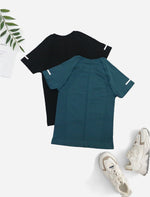 Women Seamless Yoga TShirt Female Fitness 2 Piece Top Workout Gym Training Shirts Athletic Short Sleeve Yoga Letter T-shirts