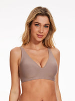 Women's Seamles Swire-free Bra Comfortable Full-Cup Solid Color Full-Cup Thin Mold Bra Plus Size Breathable Bra Pusp up