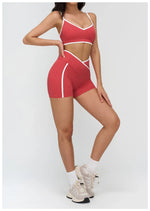 Women Bra Shockproof Gym Top Women Underwear Thin Strap Halter Sports Bras Scrunch Push-up Workout Yoga Tank Tops Women's Clothe