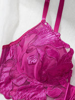 Floral Valentine Charming Brief Panty Underwear Sexy Nighty Fancy V Underwear Brief Set for Lady