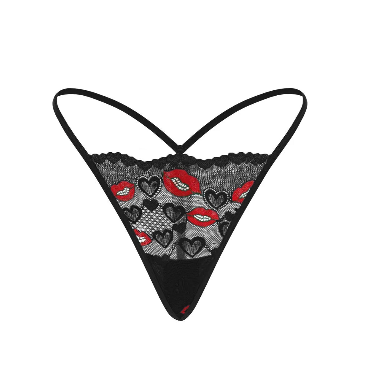 5pcs/pack Low Rise Lip Print Sexy Women G-string Sexy Lingerie Breathable Comfortable Lady Thongs 2025 Erotic Female Underwear