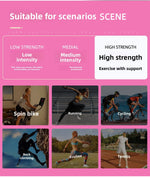 Fitness Sports Bra Women Halter Top High Support Push-up Open Back Gym Wear Hanging Neck Fitness Bar Yoga Bar Workout Underwear