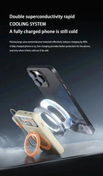 Lenovo10000mAh Magnetic Power Bank Portable Wireless Charger With Cable Fast Charging External Battery Stand For iPhone Xiaomi