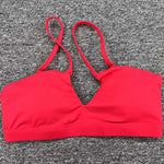 Women's Running Sports Bra Cross-Back Fast-Drying Breathable Seamless Yoga Tank Top