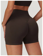 High Waist Shorts Seamless Yoga Shorts Workout Fitness Lift Peach Butt Fitness Tight Gym Running Body Shaper Pants Ribbed Shorts