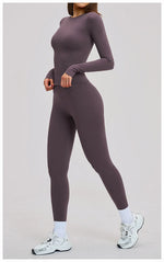 New Yoga Set 2PCS Gym Clothes Workout Outfits Women Long-sleeved T-shirt Sportswear Tracksuits Fitness Sports Vest Gym Leggings