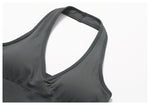 Women Summer Sports Bra Seamless Halter Top High Support Push-up Open Back Gym Bra High-intensity Fitness Yoga Workout Underwear